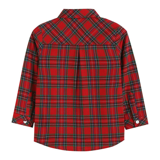 Red/Green Boy Dress Shirt
