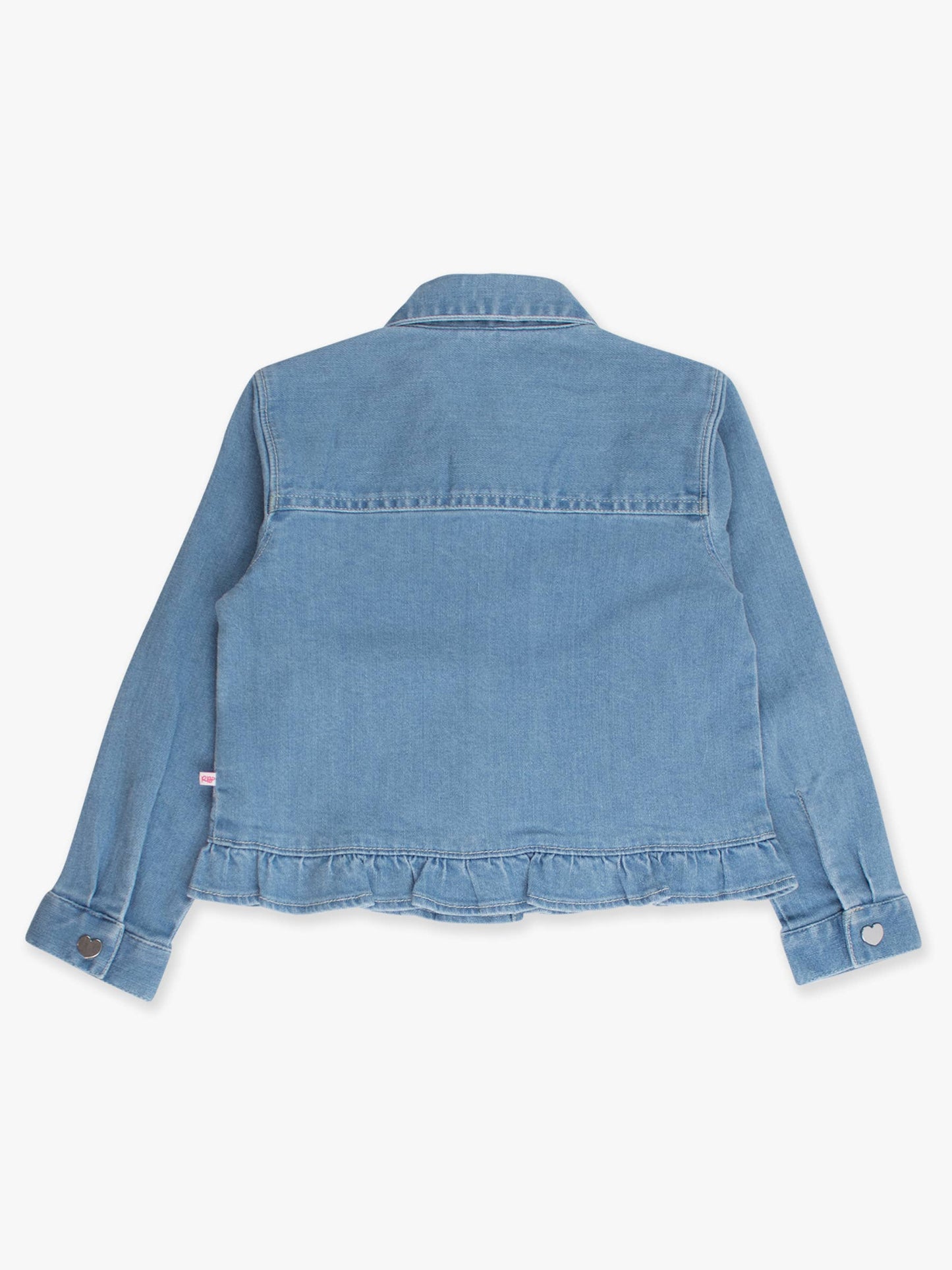 Girls Ruffle Denim Jacket