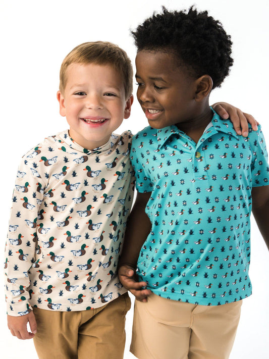 Boys Mallard Performance Hooded Shirt