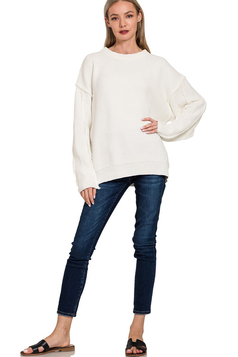 Exposed Seam Sweater