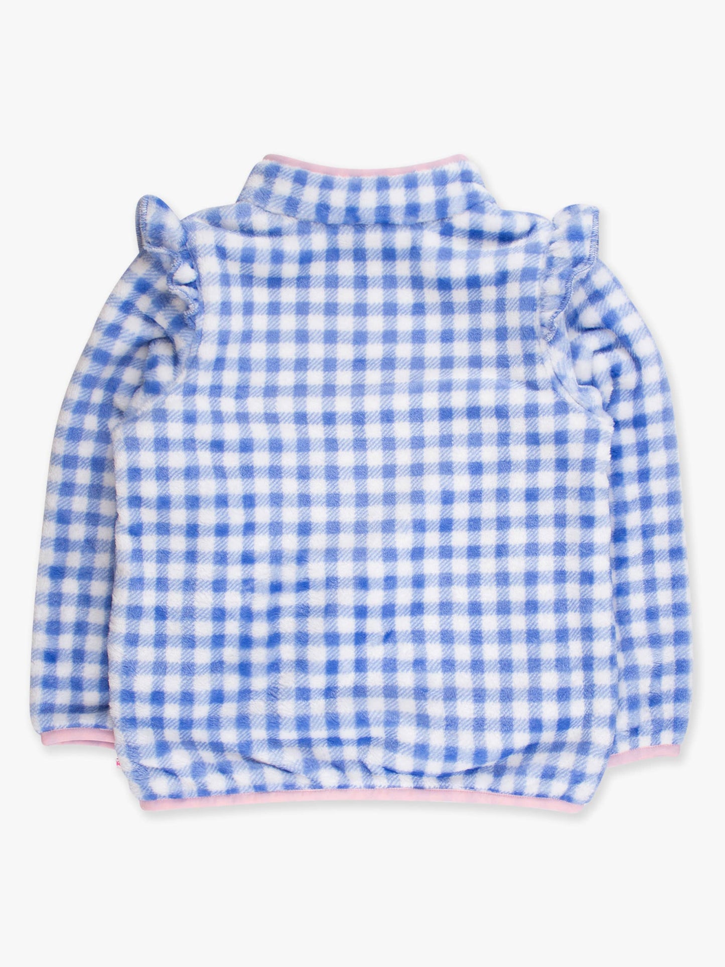 Girls Periwinkle Blue Gingham Pullover