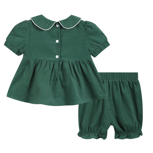 Green Velvet Santa Set