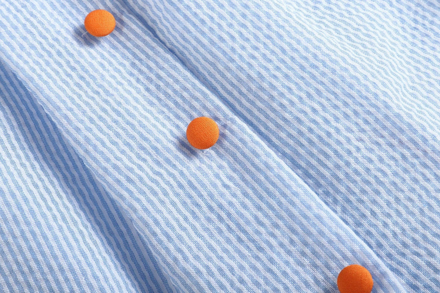 Searsucker Blue Pumpkin Dress