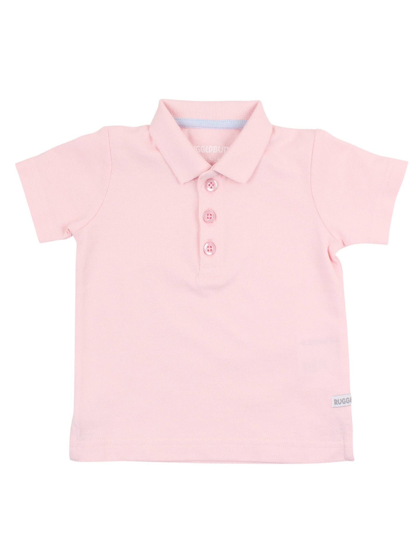 Boys Pink Short Sleeve Polo