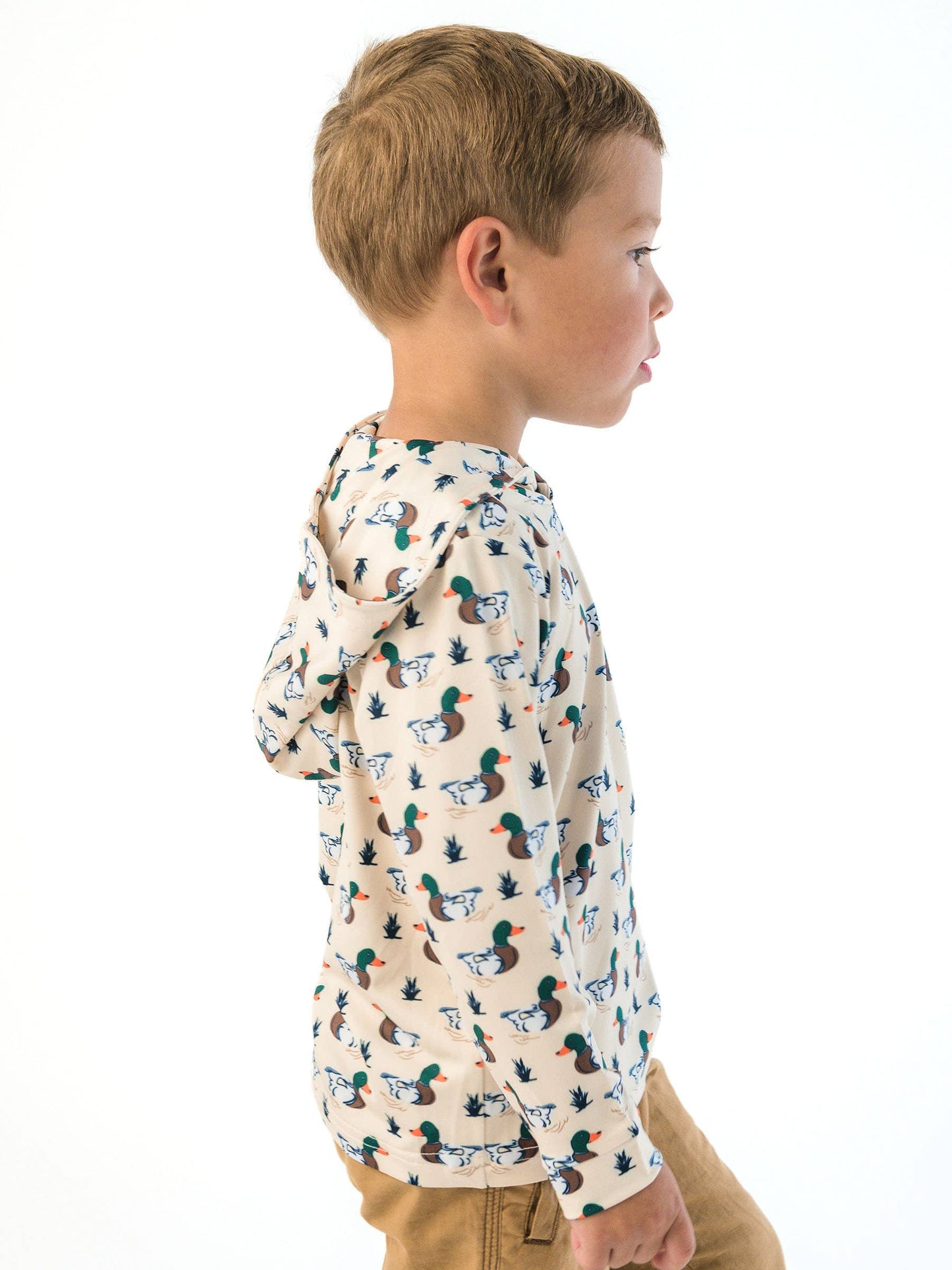 Boys Mallard Performance Hooded Shirt
