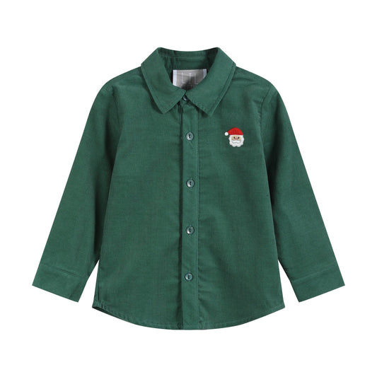 Green Santa Dress Shirt