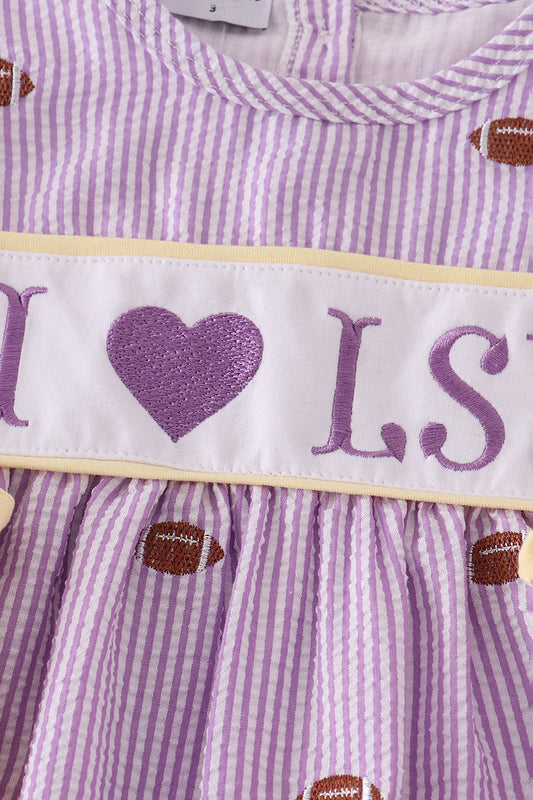 I Love LSU Girl Bubble