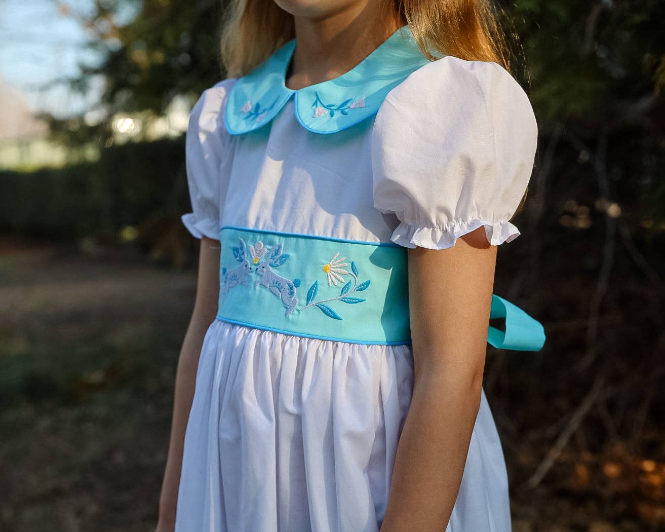 Embroidered Bunny Dress