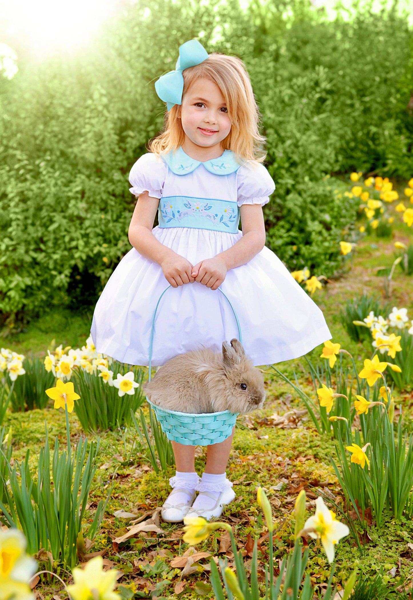 Embroidered Bunny Dress