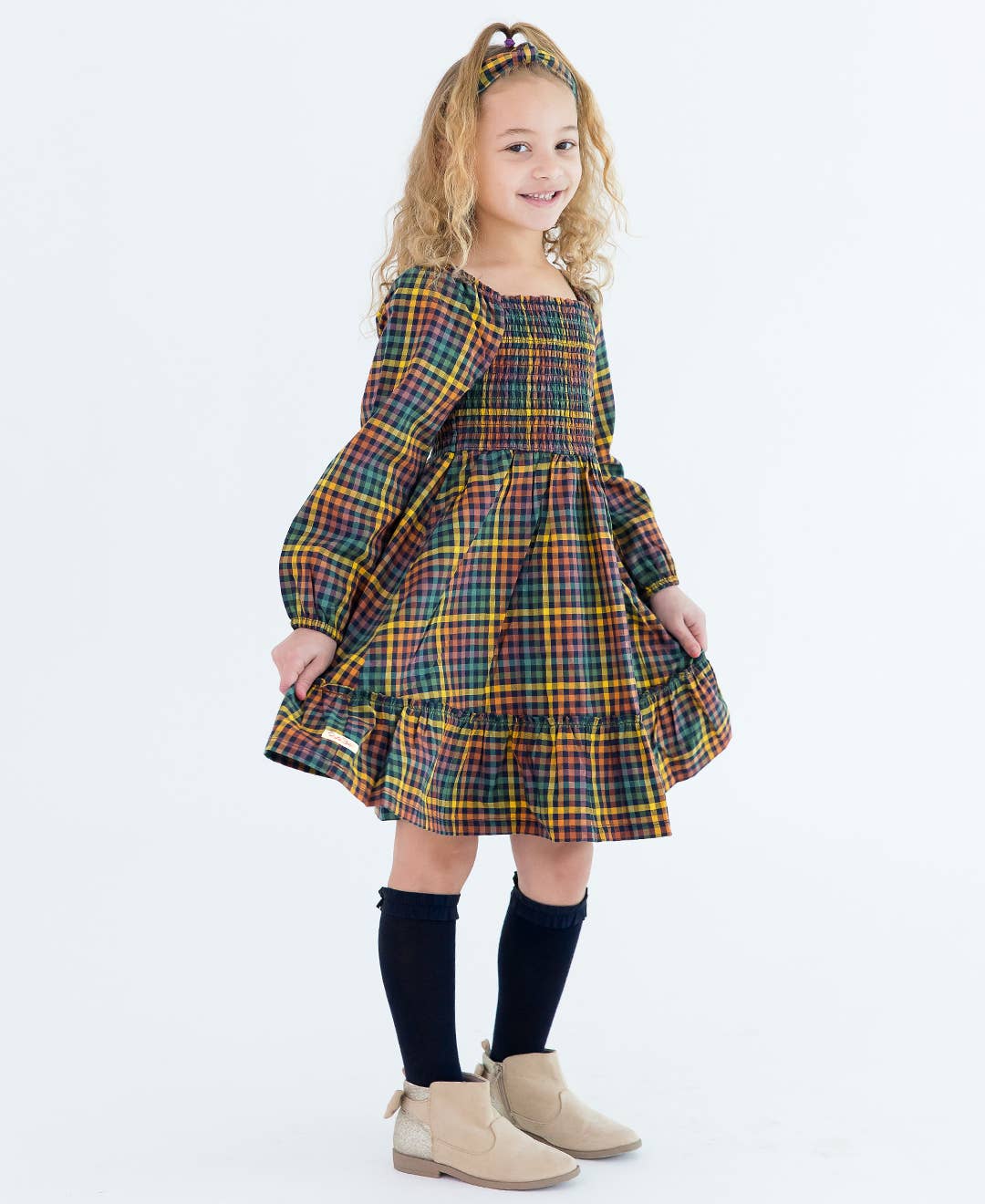 Girls Black White & Navy 3pk Knee High Ruffle Socks