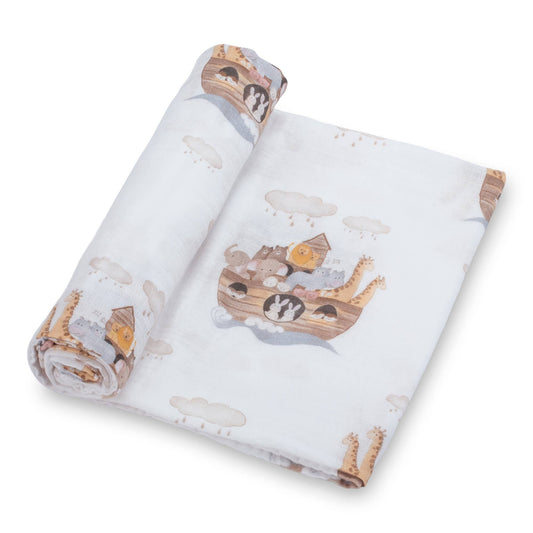 Noah's Ark Swaddle Blanket
