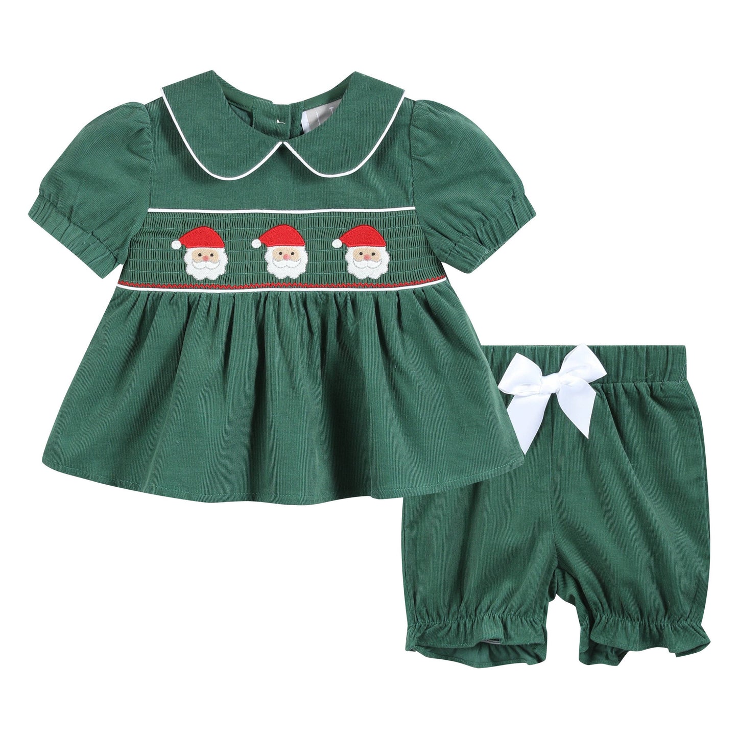 Green Velvet Santa Set