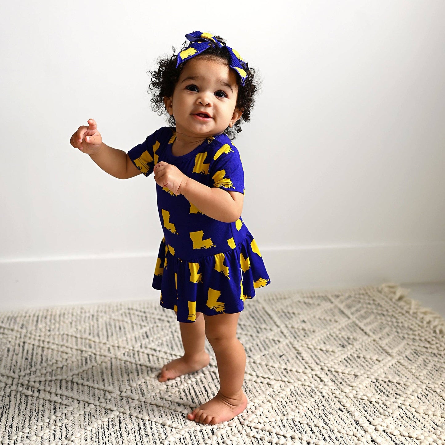 Tutu Onesie Louisiana Purple & Gold