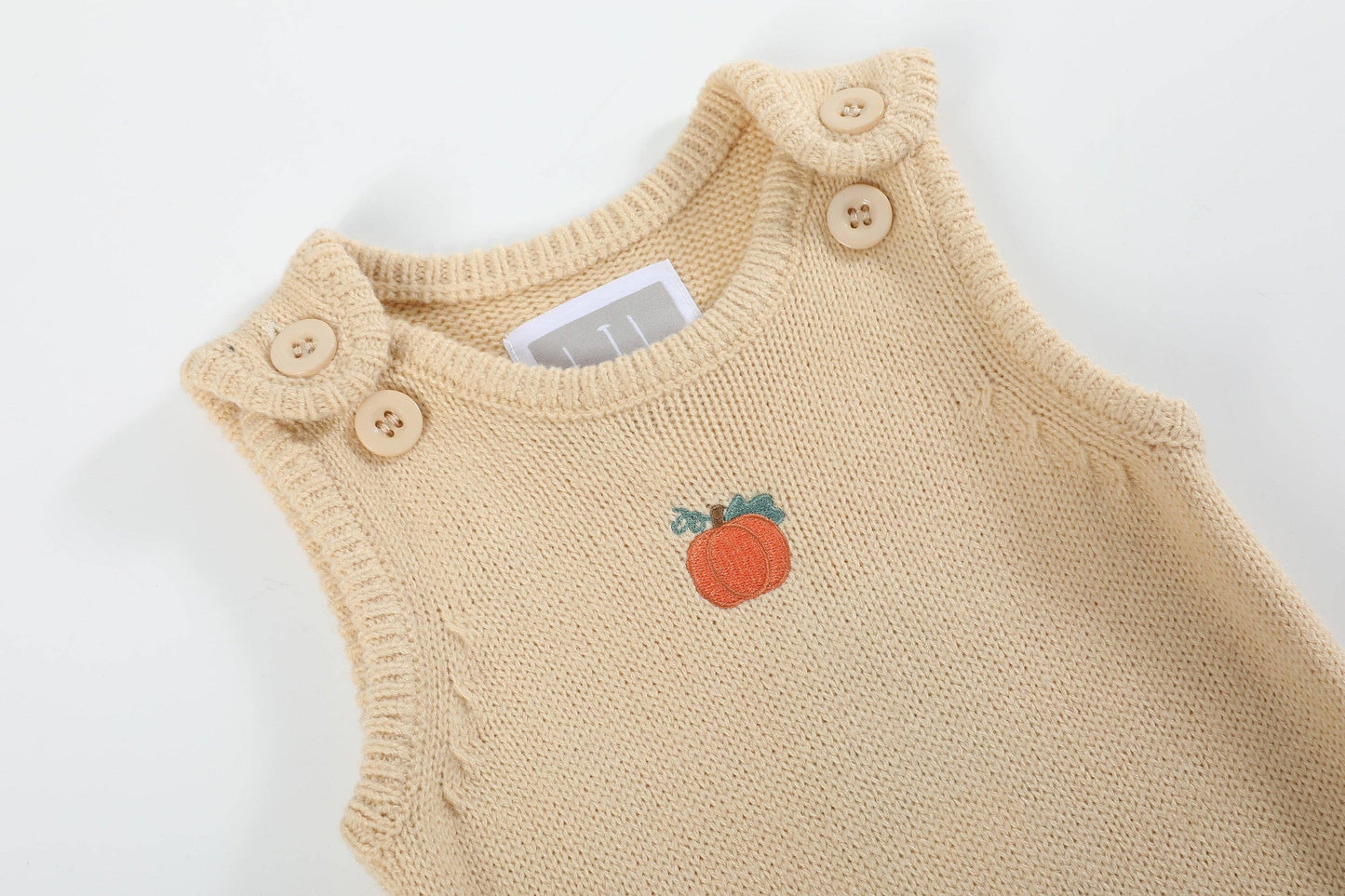 Pumpkin Knit Romper