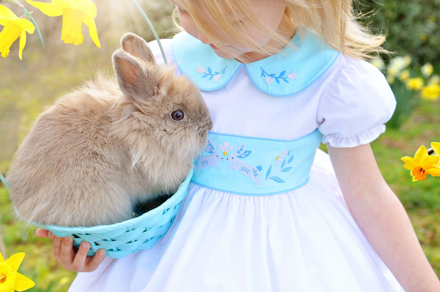 Embroidered Bunny Dress