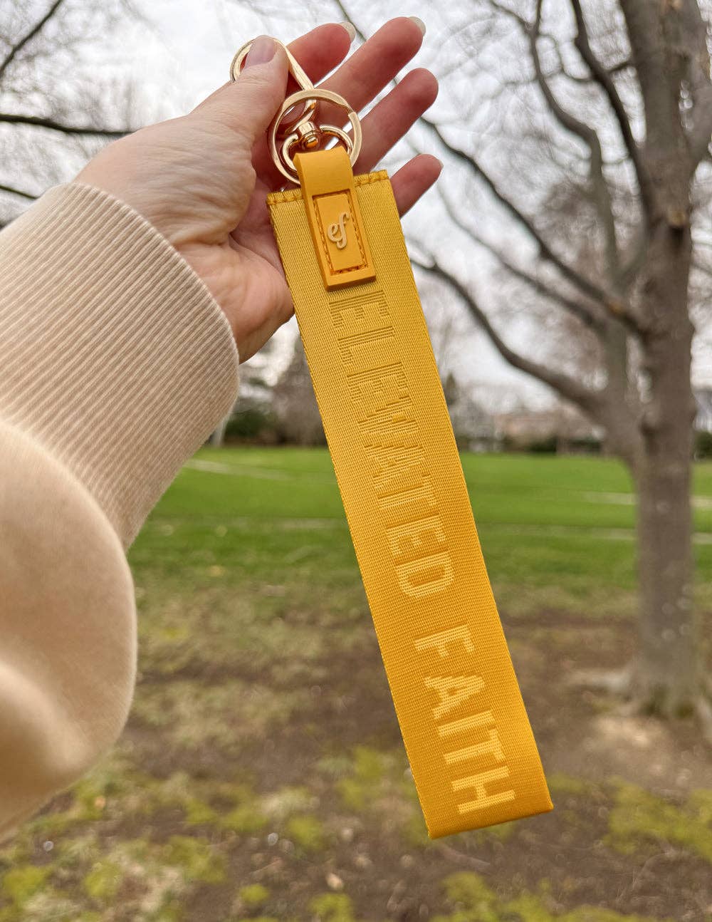 Yellow Oversized Keychain