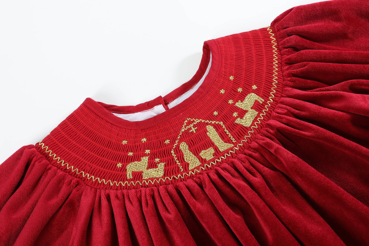 Red Velour Nativity Dress