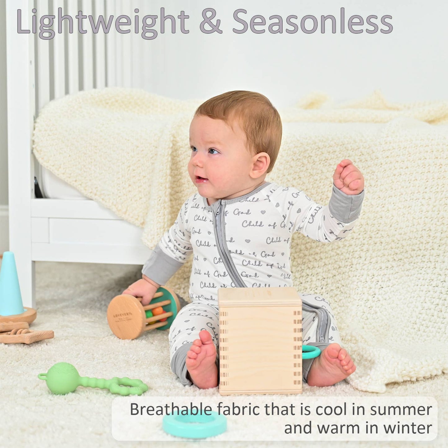 Child Of God Bamboo PJs 2-Way Zip