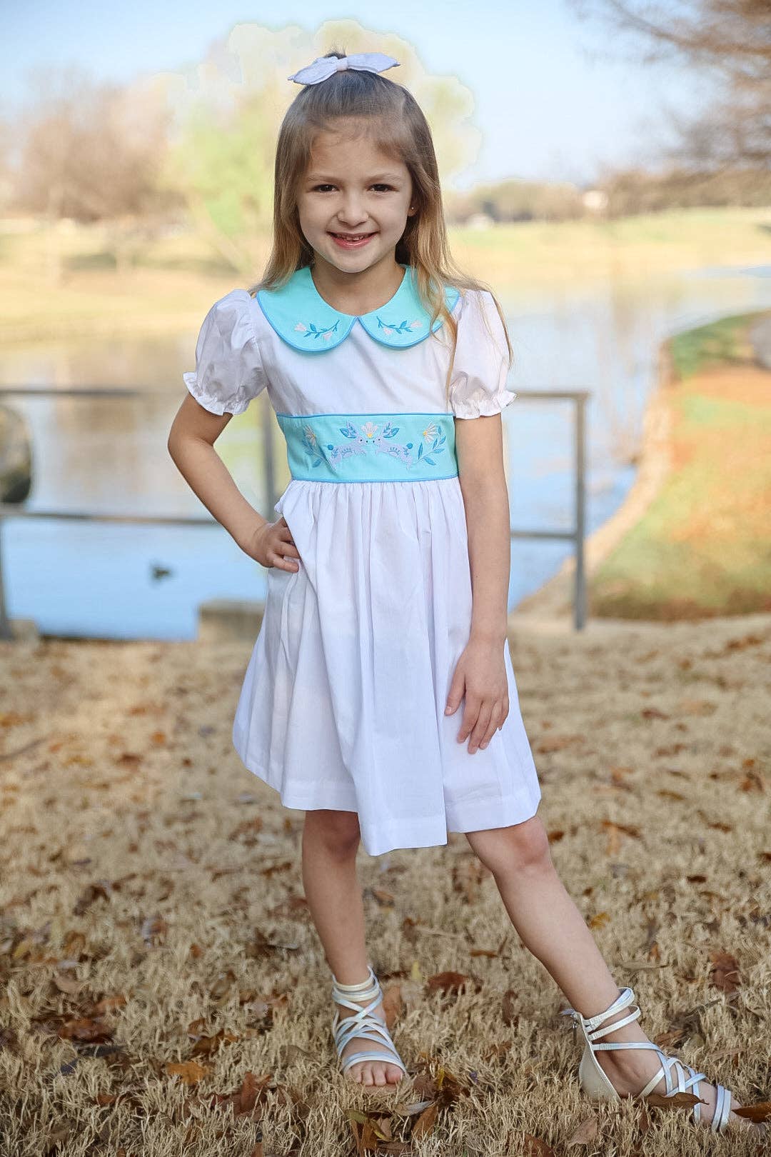 Embroidered Bunny Dress