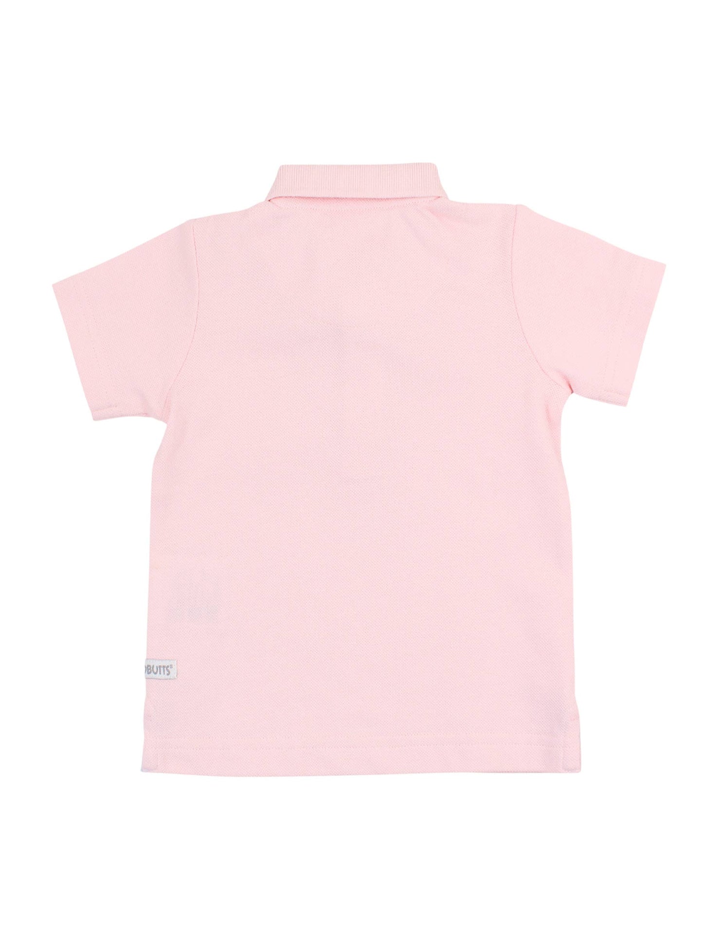 Boys Pink Short Sleeve Polo