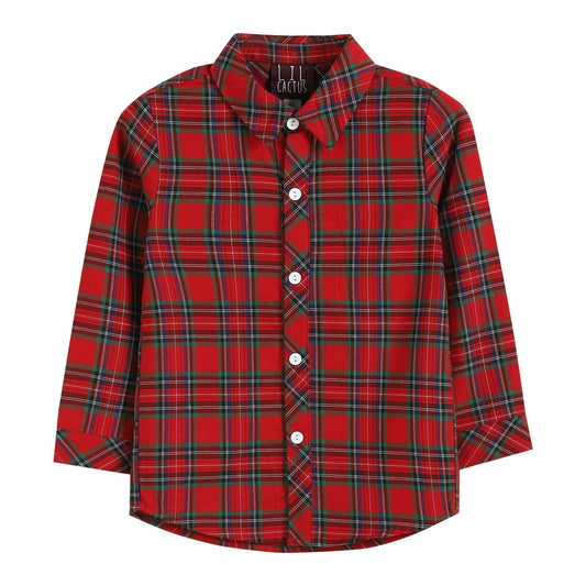Red/Green Boy Dress Shirt