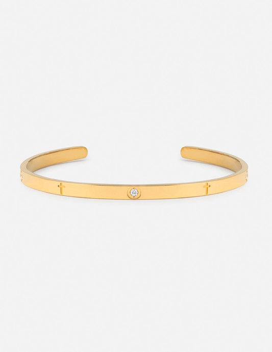 Eternity Gem Cuff Bracelet