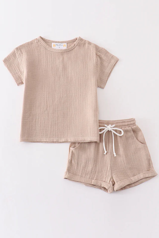 Muslin Boy Short Set