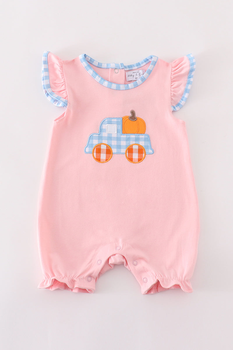 Pumpkin Truck Bubble - Pink