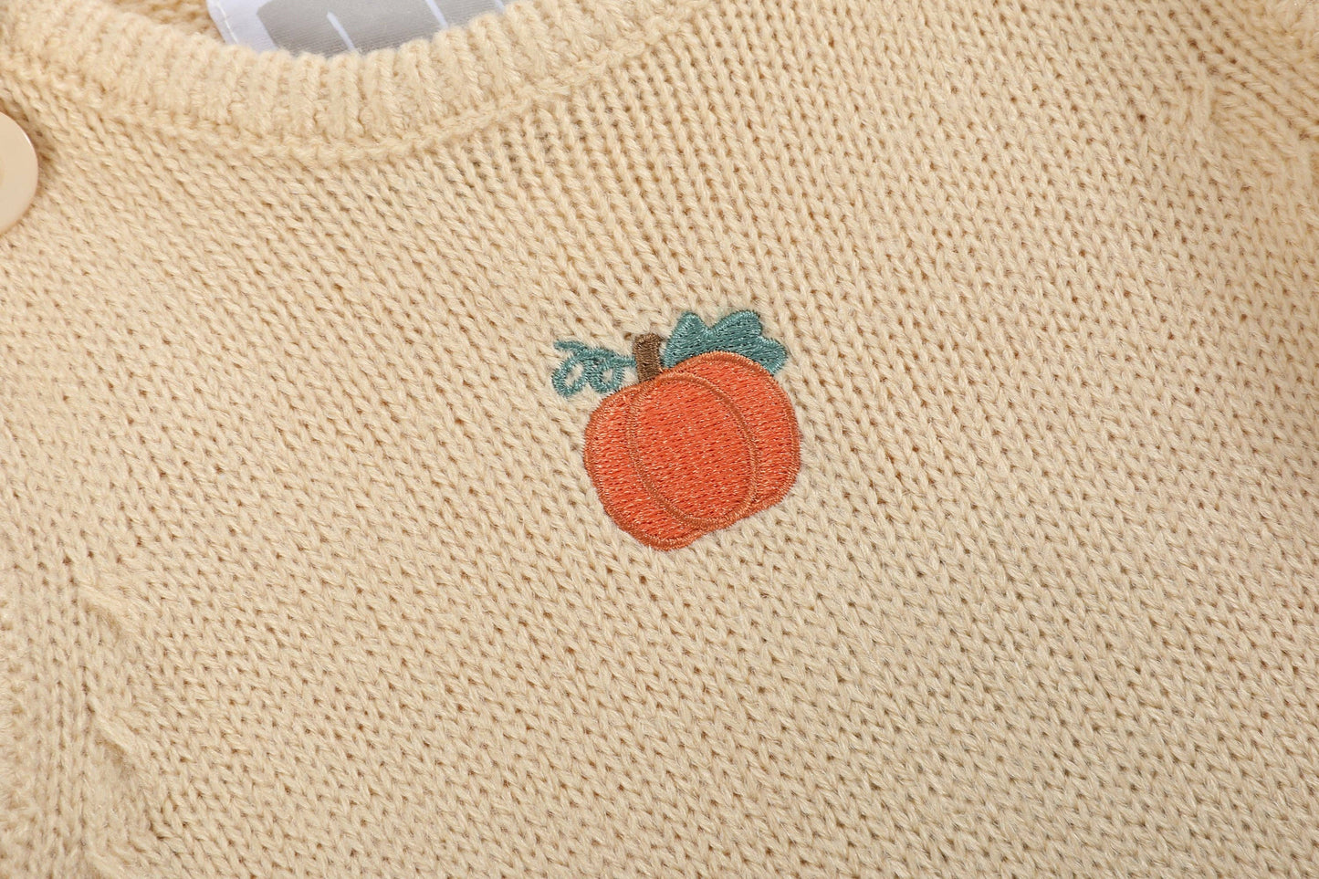 Pumpkin Knit Romper