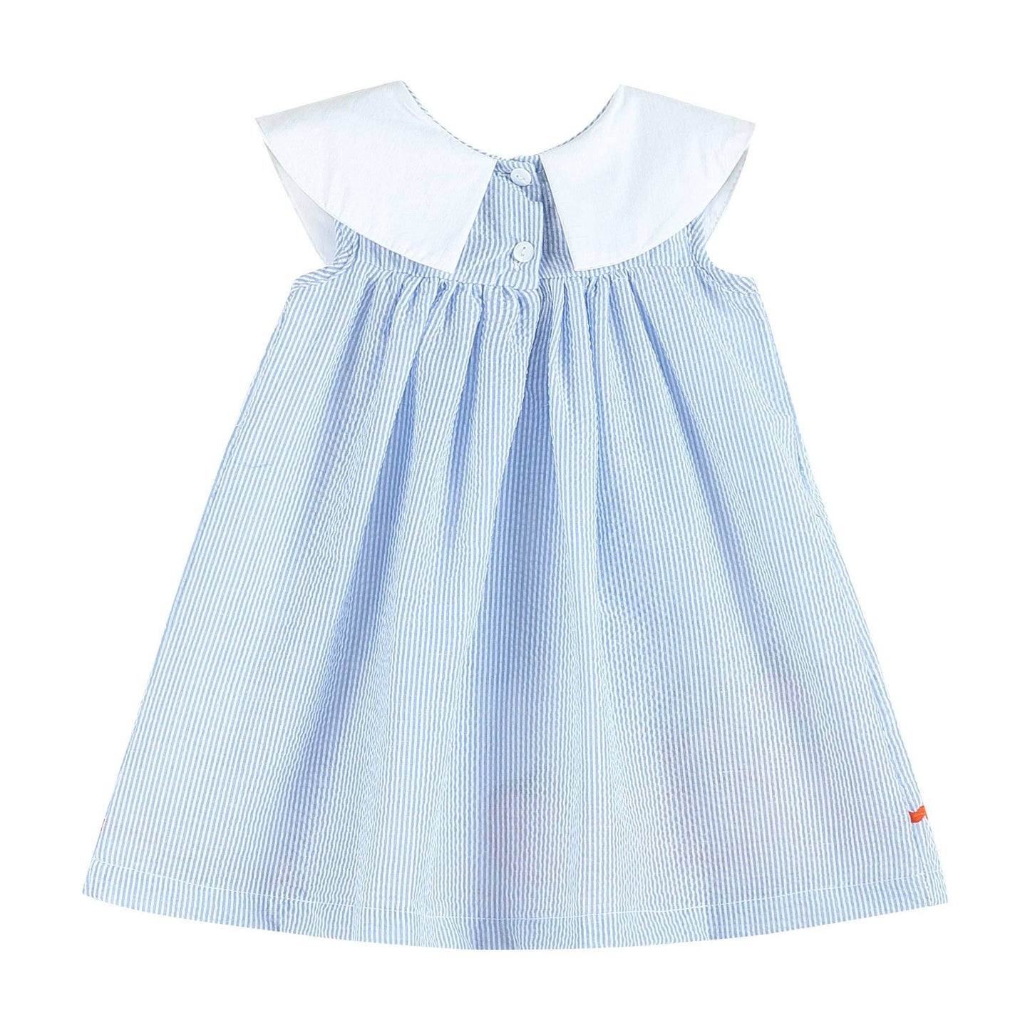 Searsucker Blue Pumpkin Dress