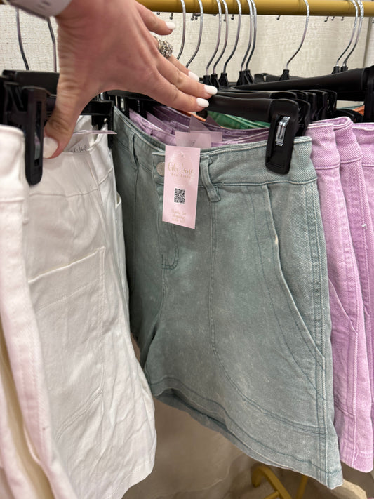 Colored Denim Shorts Entro