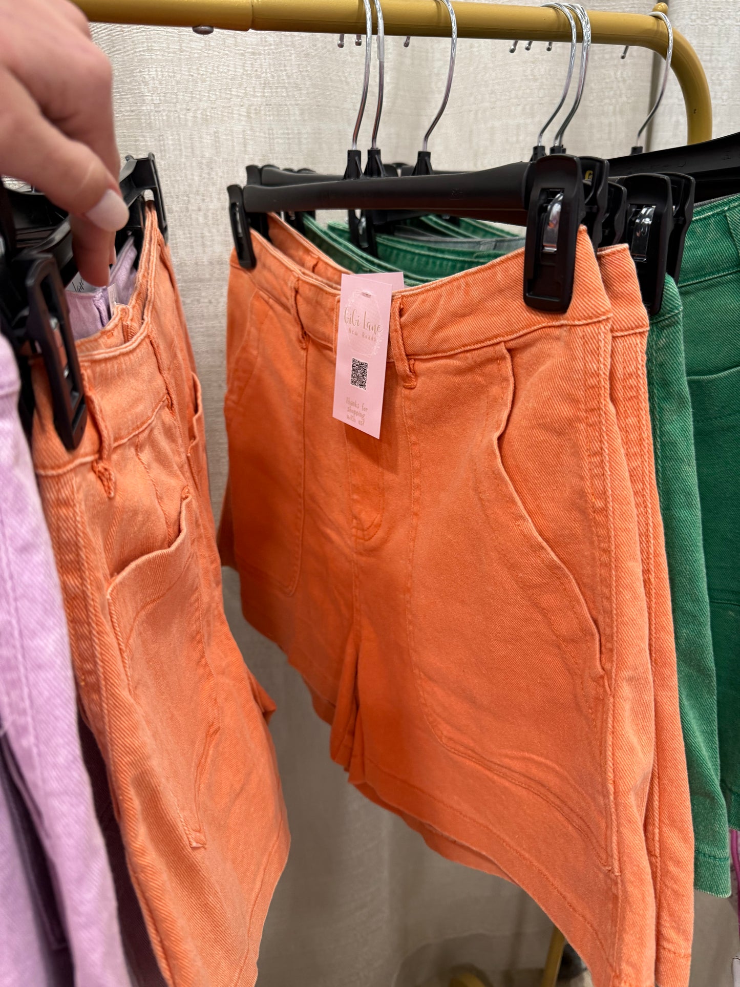 Colored Denim Shorts Entro