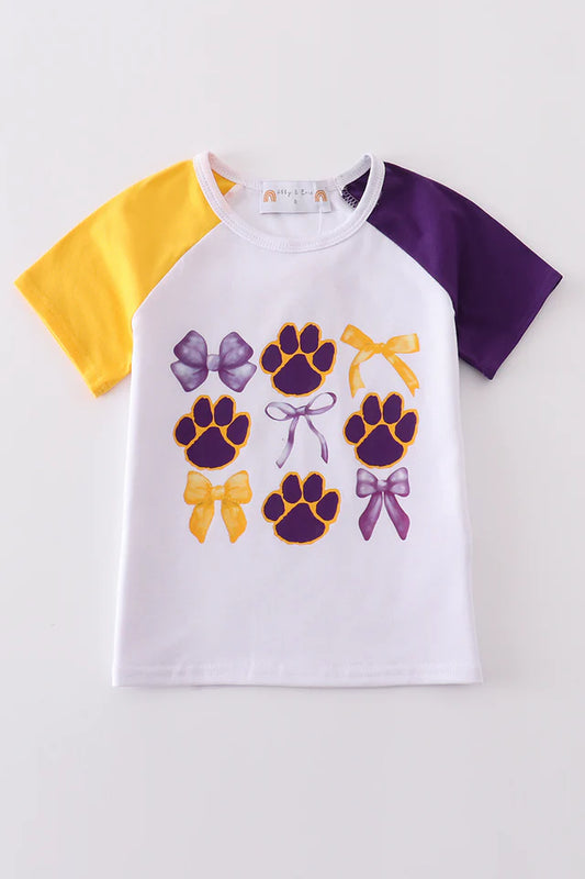 LSU Tiger Paw Bow Top
