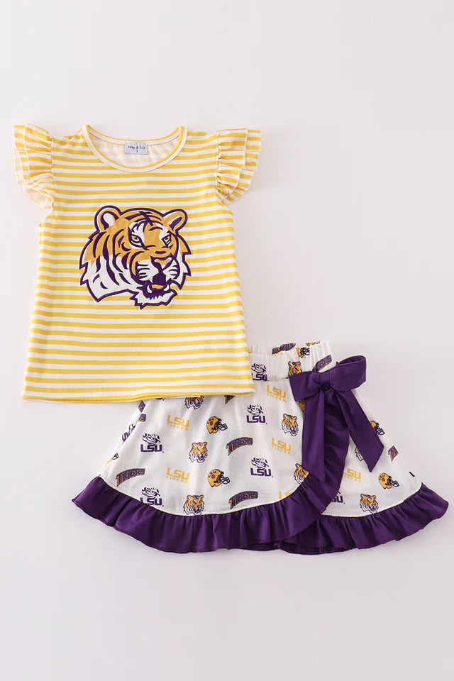 LSU Tiger Girl Skirt Set