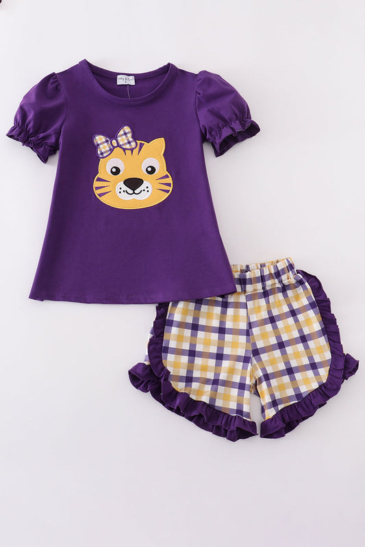 LSU Baby Tiger Girl Short Set