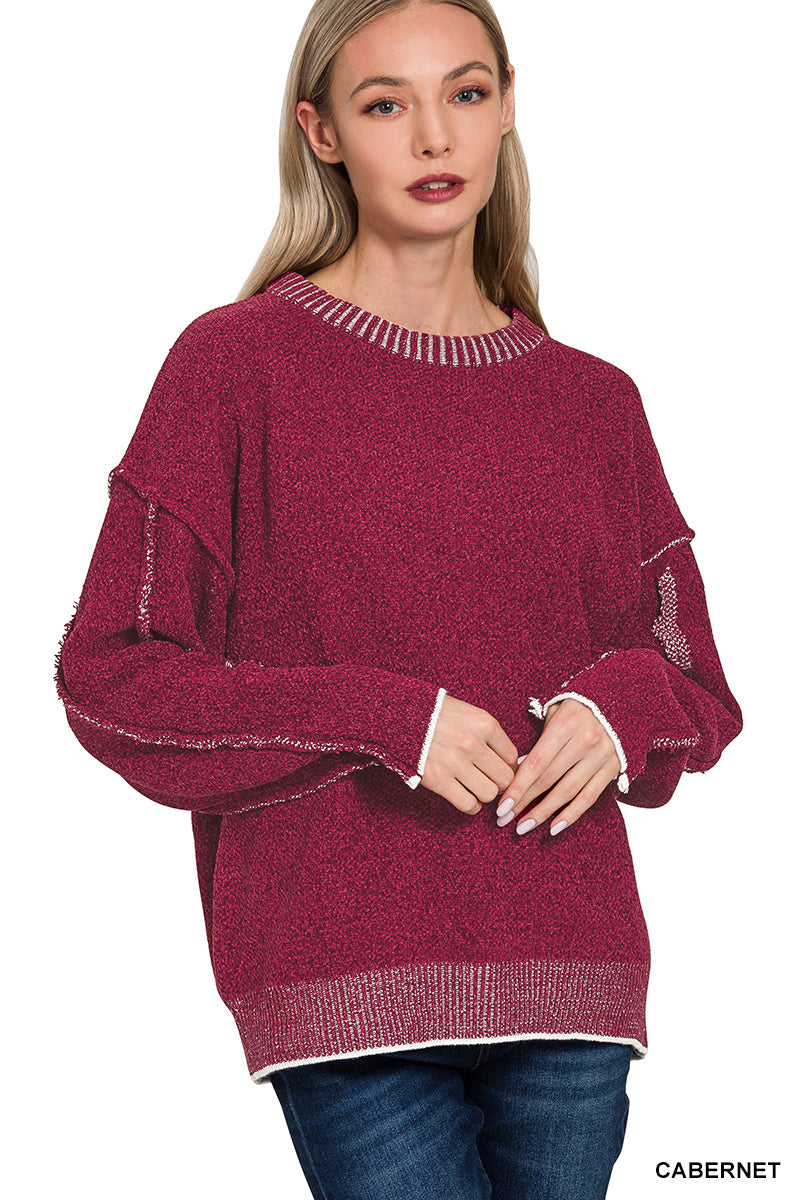 Exposed Seam Sweater