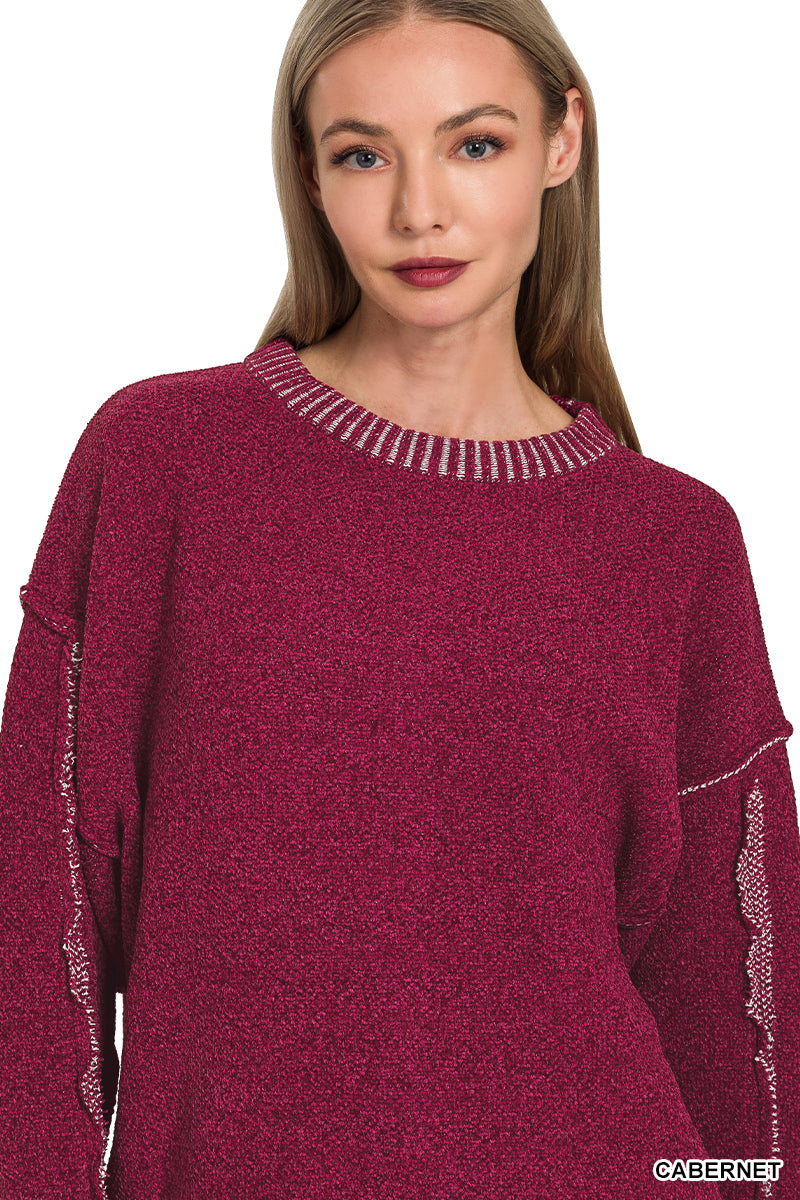 Exposed Seam Sweater