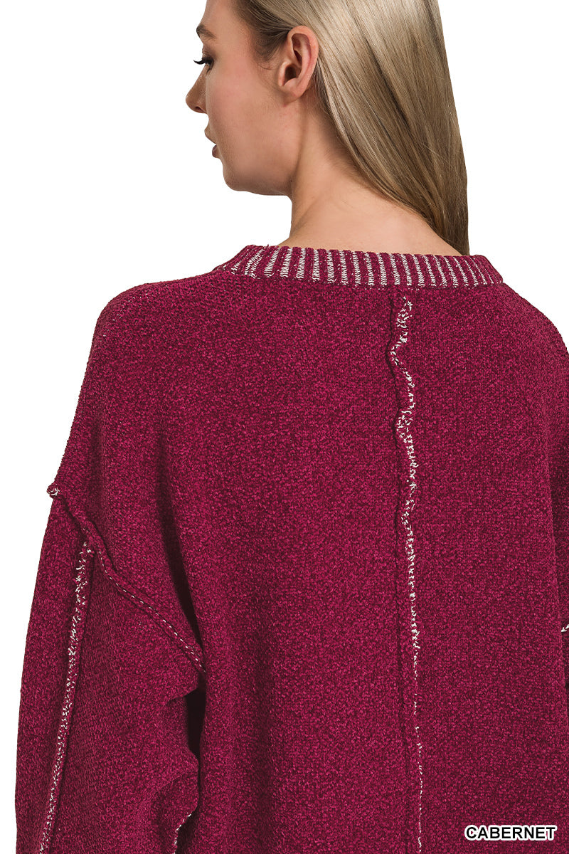 Exposed Seam Sweater
