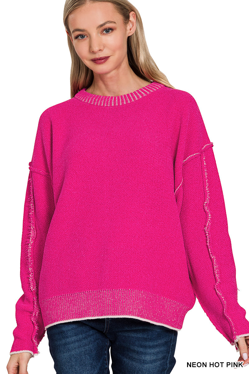 Exposed Seam Sweater