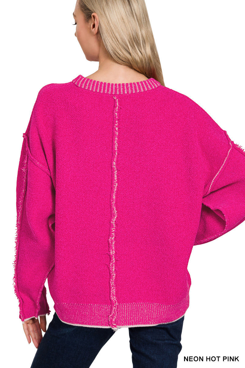 Exposed Seam Sweater