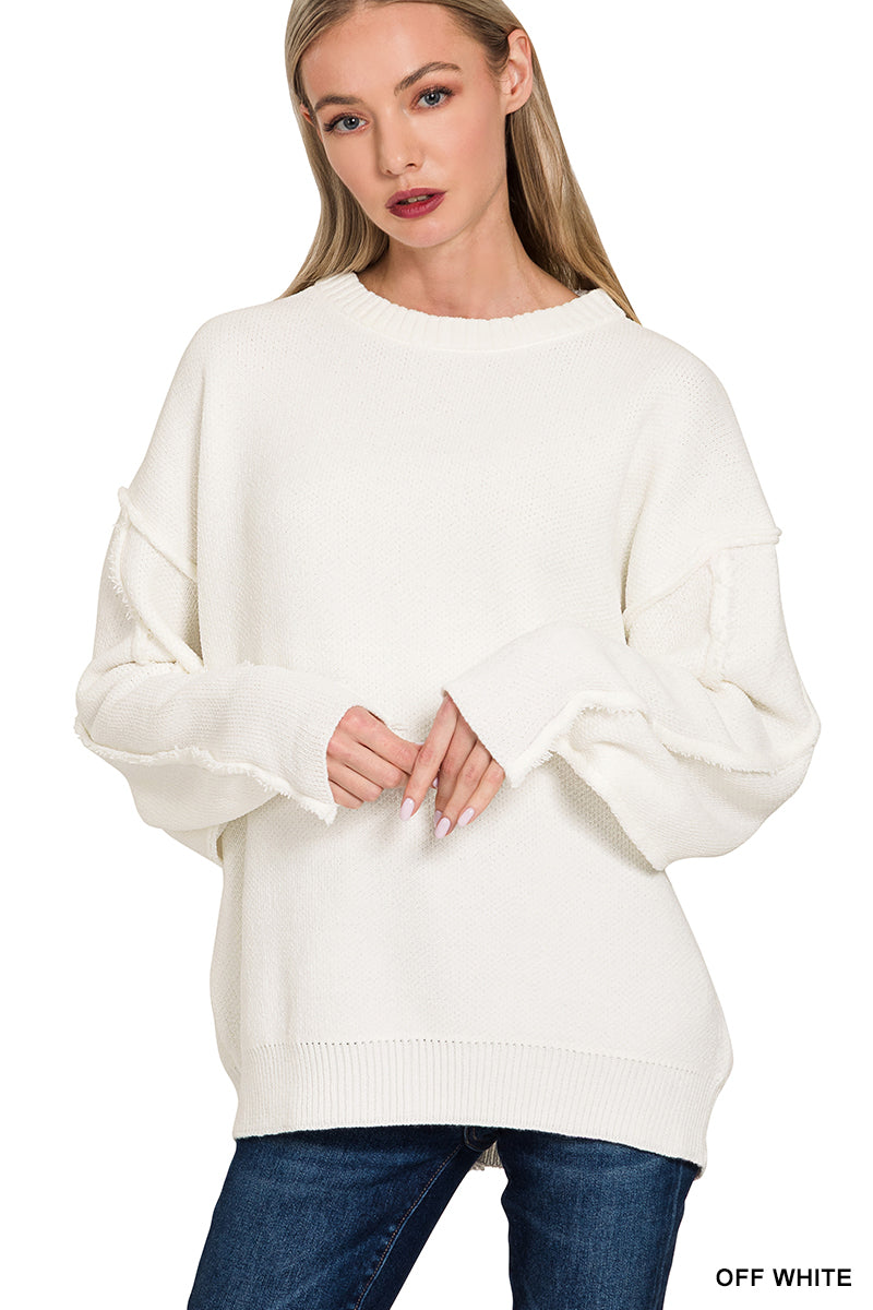 Exposed Seam Sweater