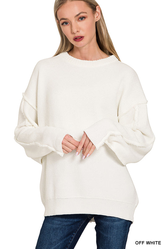 Exposed Seam Sweater