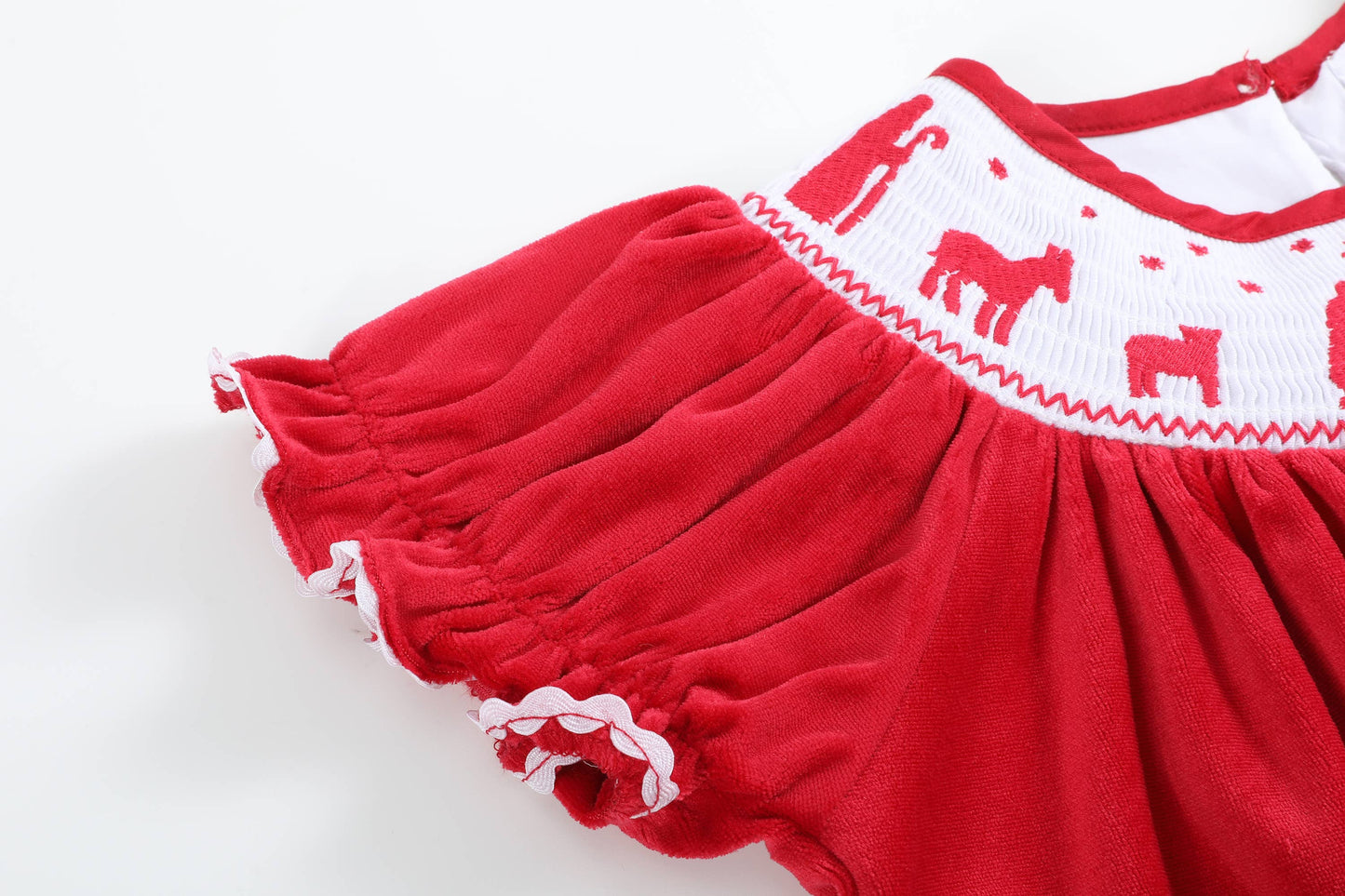 Red Velvet Nativity Dress