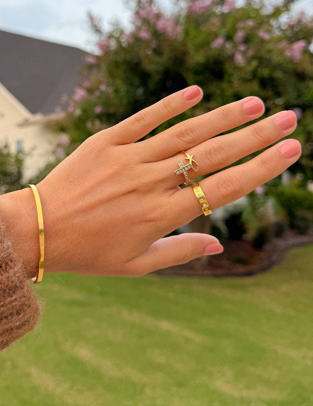 Cross Cuff Bracelet