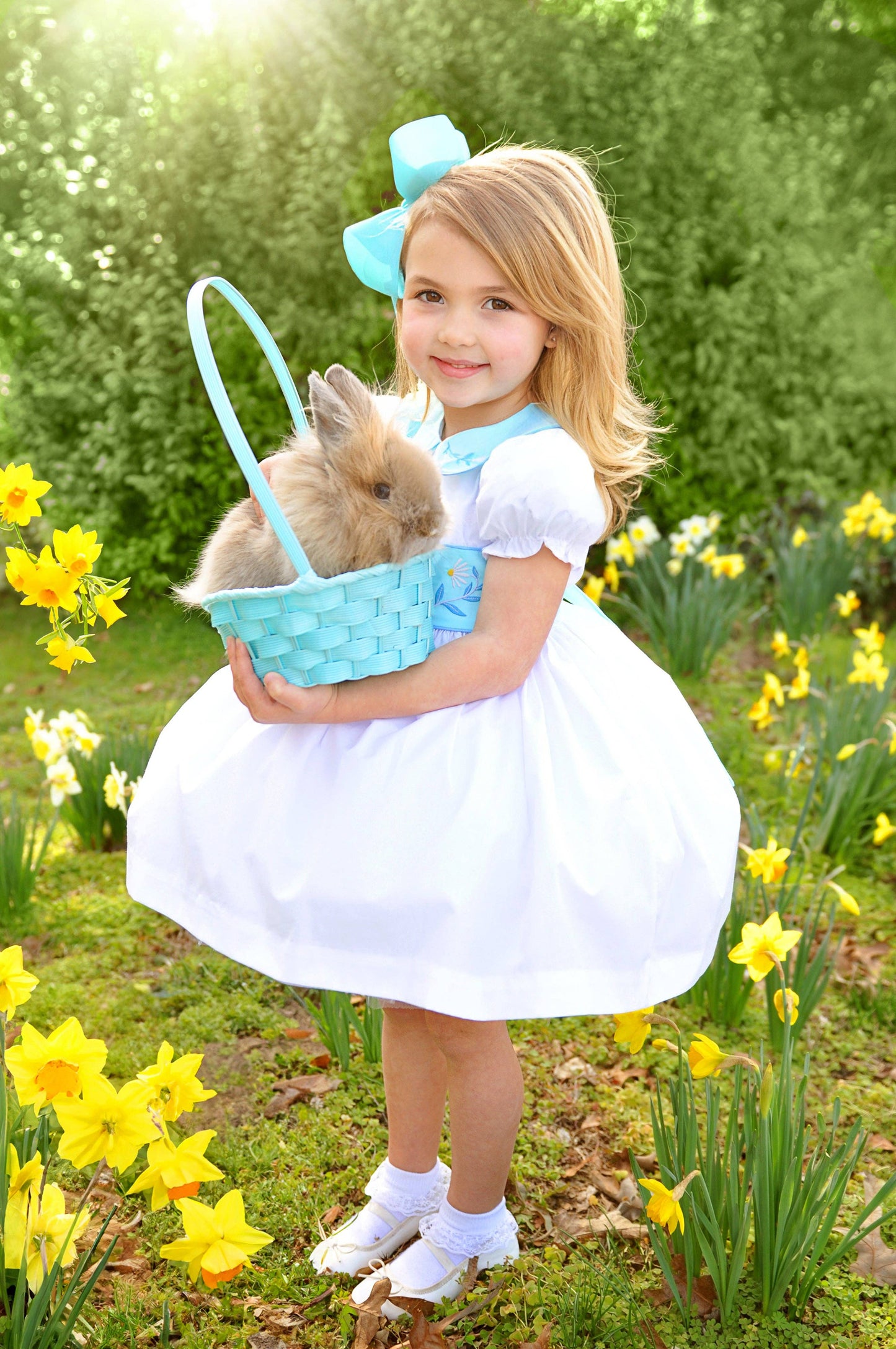 Embroidered Bunny Dress