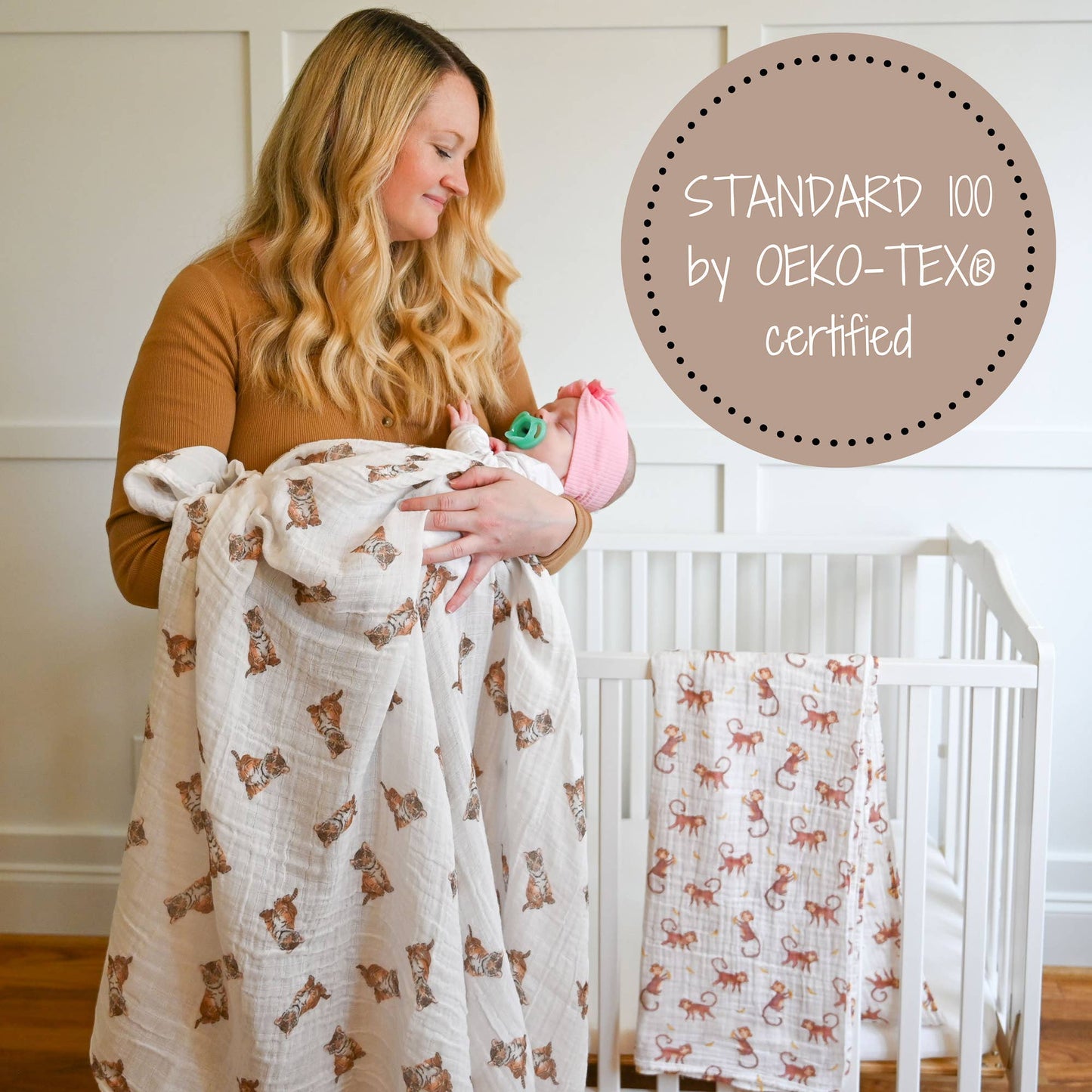 Tiger Cub Swaddle Blanket