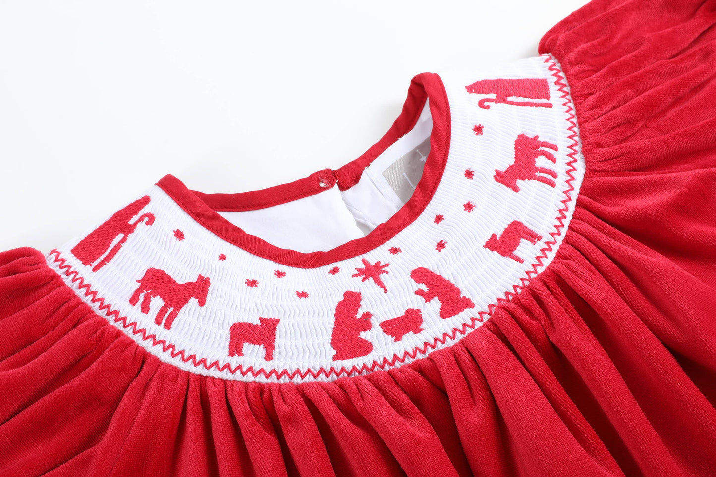 Red Velvet Nativity Dress