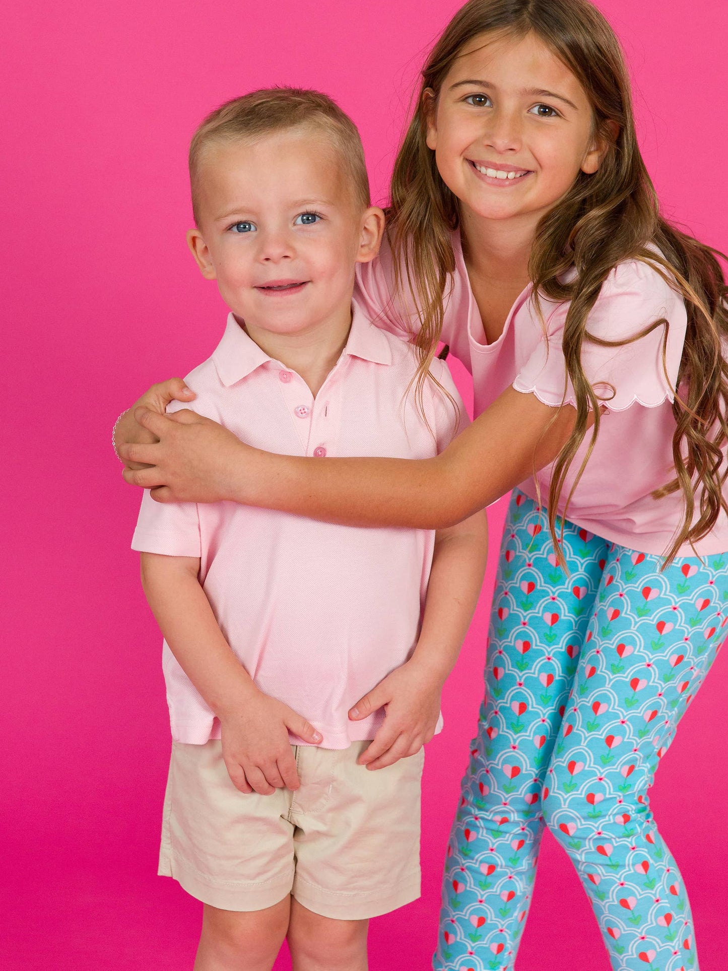 Boys Pink Short Sleeve Polo