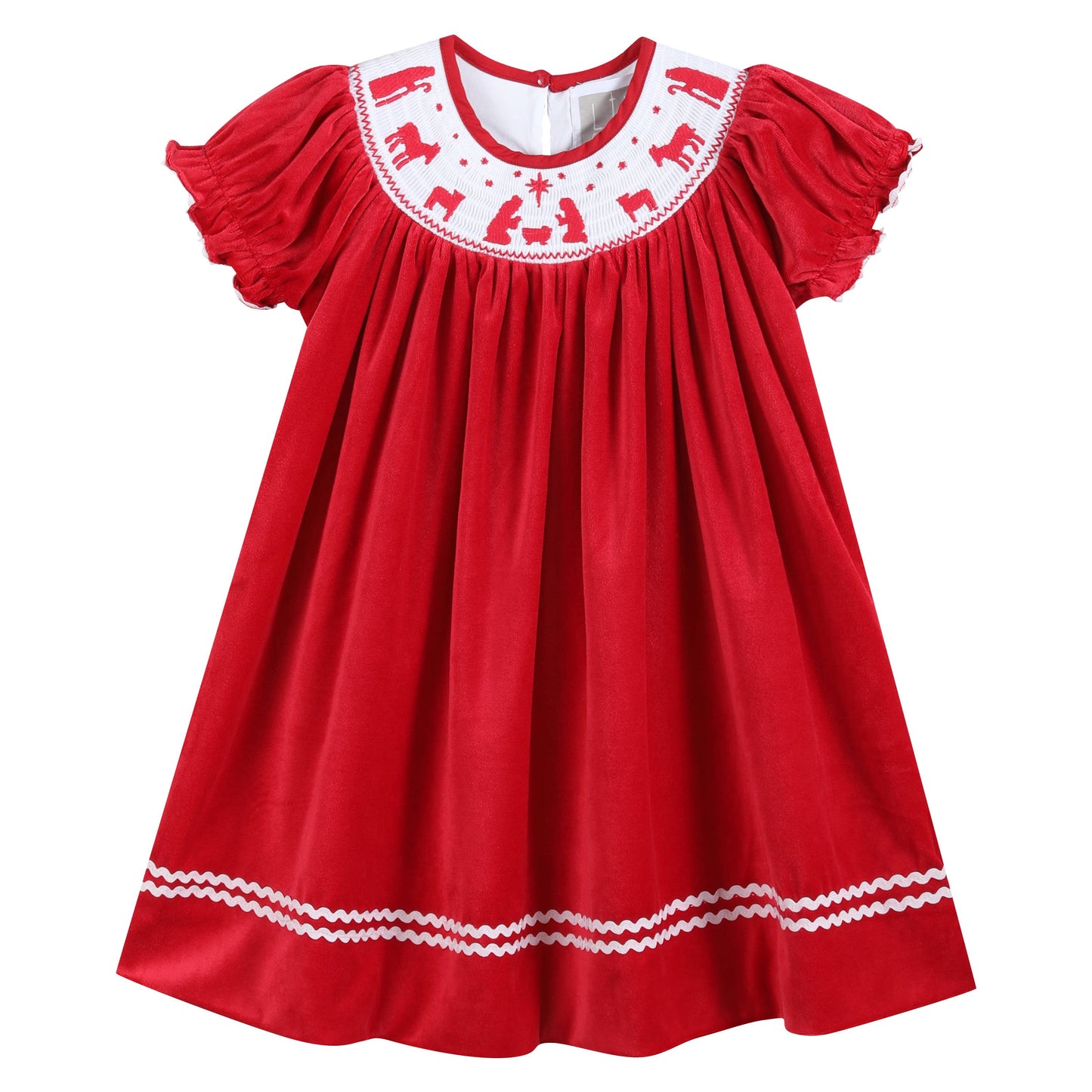 Red Velvet Nativity Dress
