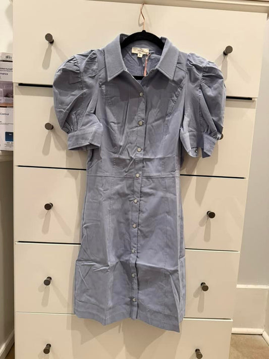 Chambray Fitted Dress